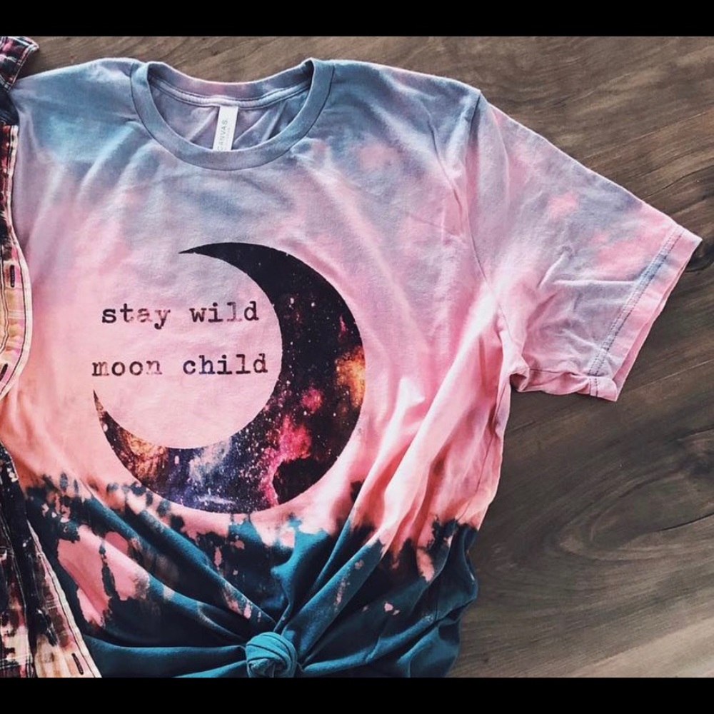 Stay Wild Bleach Dye Tee